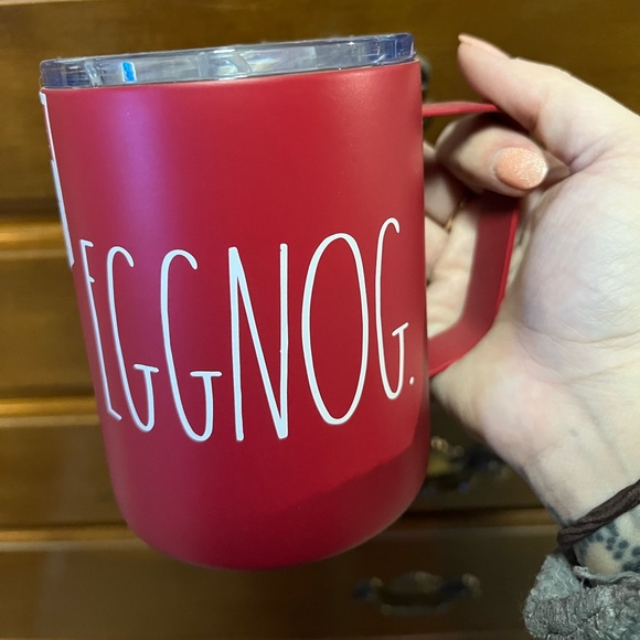 NWT Red Rae Dunn Insulated 12 oz.Stainless Steel Coffee Mug with Lid - Picture 1 of 4